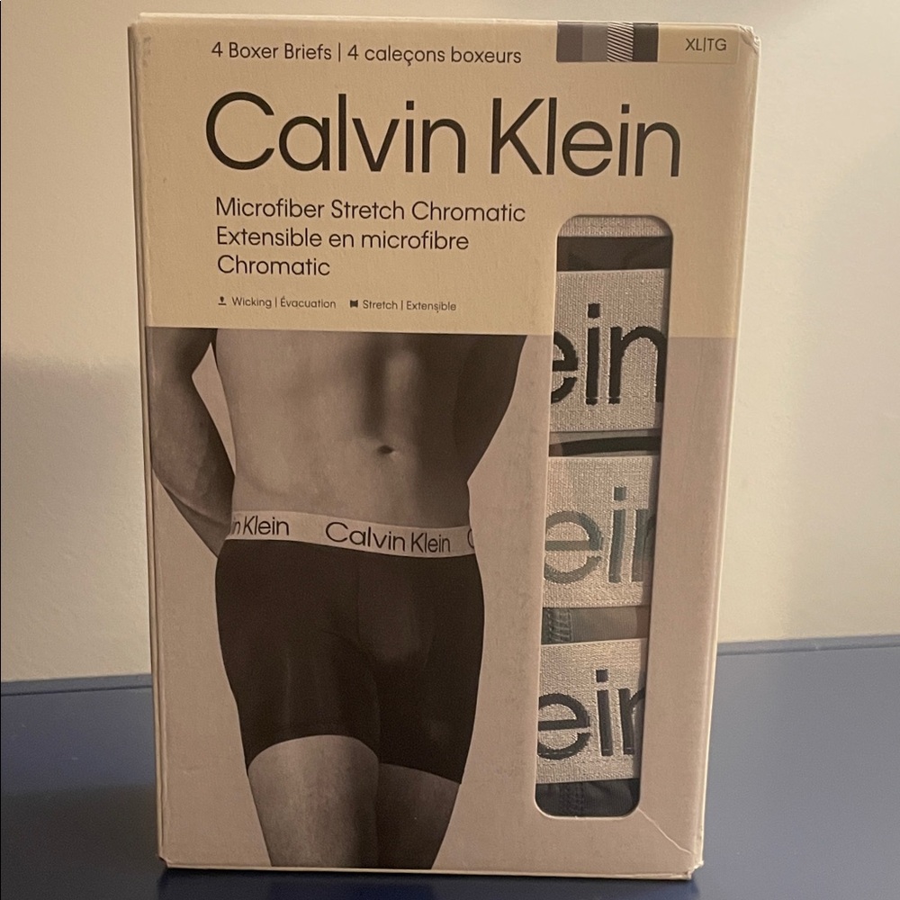 Calvin Klein Black and Gray Boxer Briefs
